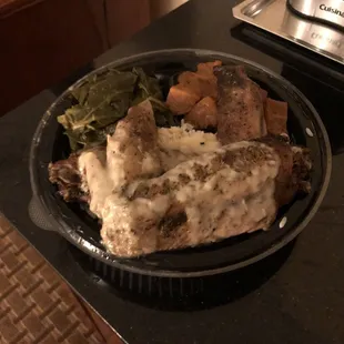 Turkey Wings w/ candied yams and collards... yummy