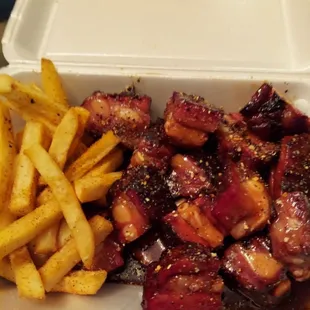 Rib Tips and Fries