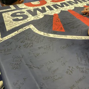 Huge banner for the Olympic Trials