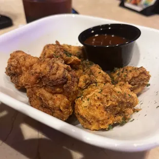 Jerk Chick chunks; with sauce on the side