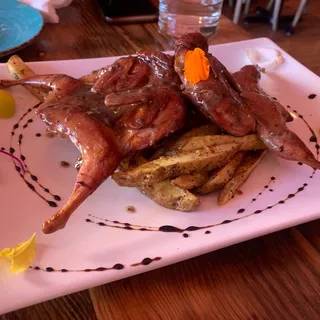 Blackbery Glazed Quail