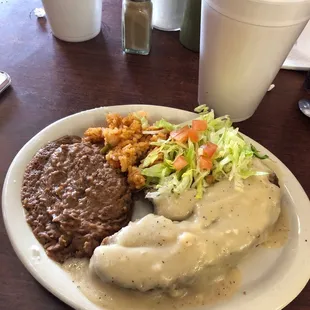 Meatloaf with rice and beans...only at Georgia's