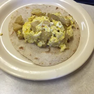 Potato and Egg Tacos