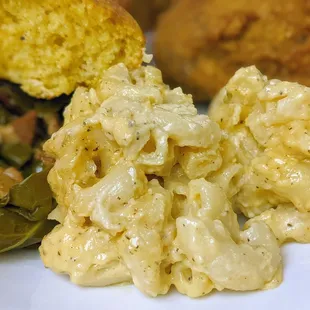 mac and cheese, something special in it I haven't tasted before