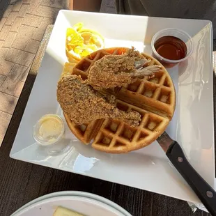 Chicken and waffles