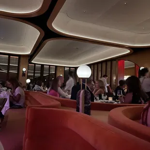 interior, sushi and sashimi