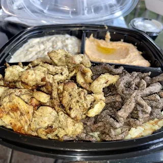 Hummus with Chicken Shawarma