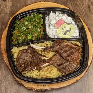 a meal in a plastic container