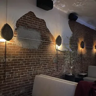 Several comfortable spots along the back wall to chill