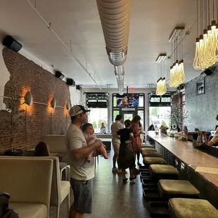 people sitting at the bar