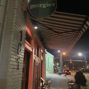 Outside of Georgie's