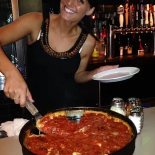 Great pizza and service with a smile.