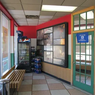 the inside of the restaurant