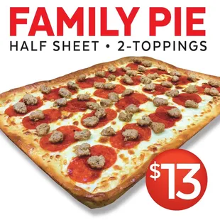 Half sheet pizza