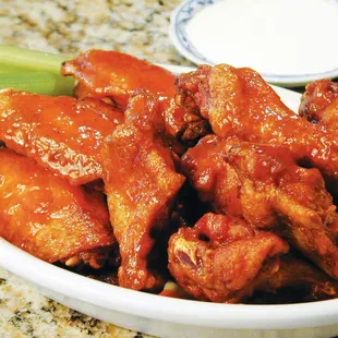 Best Chicken Wings ...Favs Sauces are Hot and Garlic Parm.