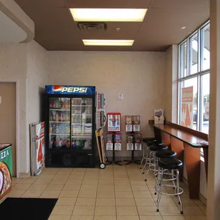 the inside of the restaurant