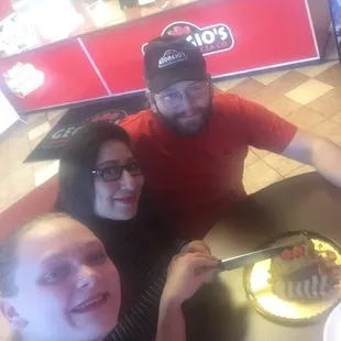 Georgio's Norton team celebrating Valentines day. We work with fun!