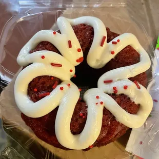 Red velvet cream cheese mini Bundt