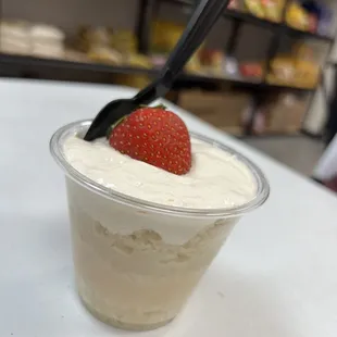 a strawberries in a cup