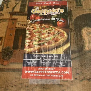 Carry Out or Delivery Box