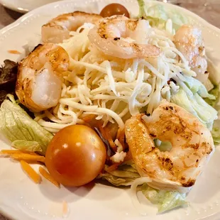 House Salad with shrimp #glutenfree