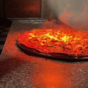 Hot pizza