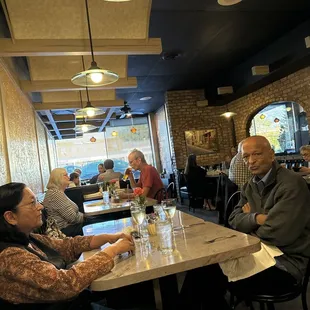 Inside restaurant