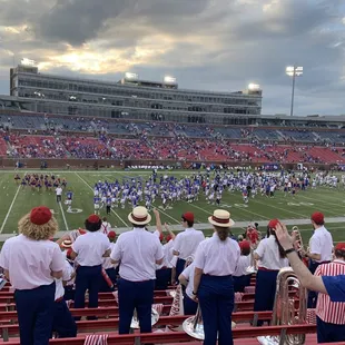 Ford stadium home side, suites, and press box