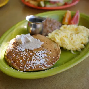 Slammin&apos; (3.5/5): $13.50 - pancakes, eggs, sausage or bacon. You can also pay extra for french toast but I actually prefer the pancakes