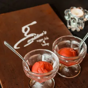 two desserts