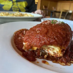 Lasagna don't look like much but it's your tasted awesome