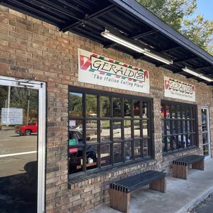 Outside of the restaurant