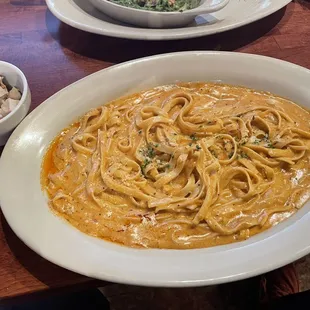 Spicy Chicken Alfredo (I got my chicken on the side) - this dish is excellent but very spicy for those who don't care for spicy