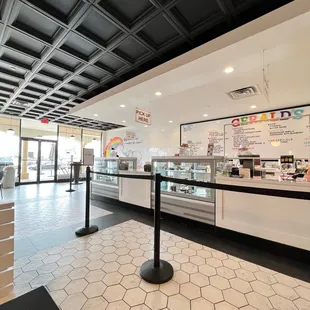 the interior of the restaurant