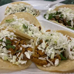 Adovada &amp; asada tacos
