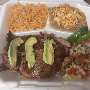 Carne asada plate