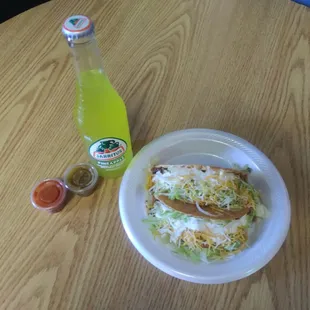 a plate of food on a table