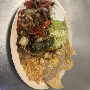 Fajitas de carne asada