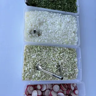 Go early and you don't need as many gloves. Things aren't slobbered on, yet!