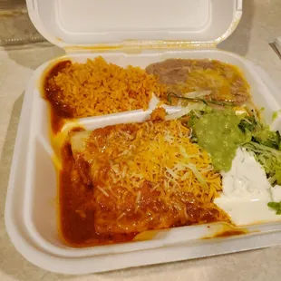 #3 enchilada plate