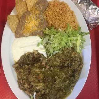 Chile Verde Plate