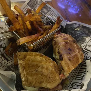 Cuban and hand cut fries