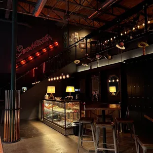 the interior of the restaurant