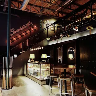 the interior of the restaurant