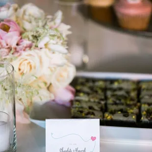 chocolate orange almond bars, i love!