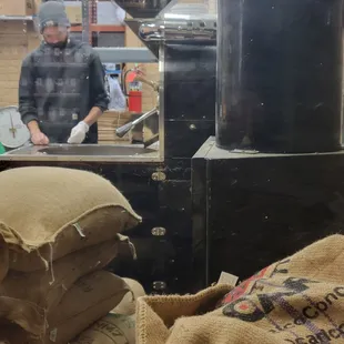 In house coffee roasting