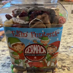 Fun holiday mix for hostess gifts