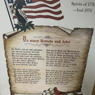 a poster of the declaration of the united states