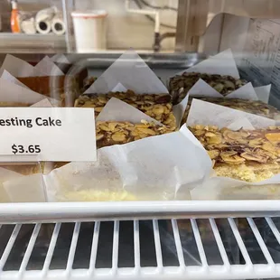 pastries in display case