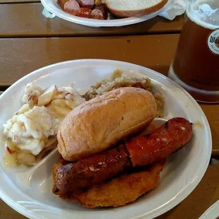 Combination dinner from the Spring Beer Festival.